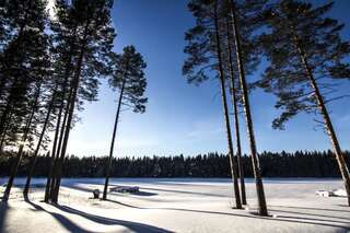 Дома для отпуска Lomaperkkiö Cottages Korholanmäki Коттедж с 2 спальнями и сауной-42